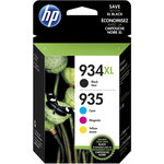 Pack 4 cartouches d'encre hp 934/935 xl (noir  cyan  magenta  jaune)