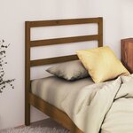 vidaXL Tête de lit Marron miel 106x4x100 cm Bois massif de pin