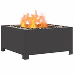 vidaXL Braise Noir 60 x 60 x 30 cm Acier