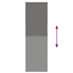 vidaXL Store enrouleur occultant largeur du tissu 40 7 cm polyester