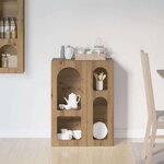 vidaXL Buffet Chêne artisanal 59 x 35 x 80 5 cm Bois d'ingénierie