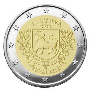 2 euro commemorative 2022 : lituanie (région historique de suvalkja)