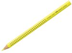 Crayon de Couleur JUMBO GRIP Mine 3,8 mm Triangulaire Jaune lumière FABER-CASTELL