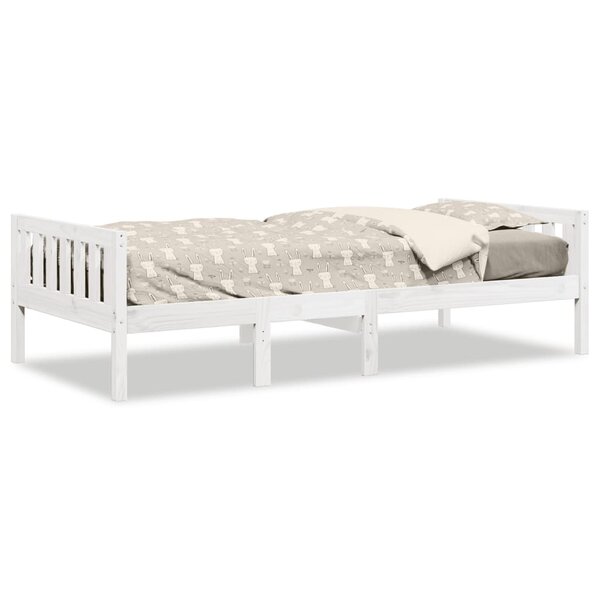 vidaXL Lit pour enfants sans matelas blanc 90x200cm bois de pin massif