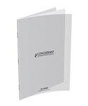 Cahier Couverture Polypro 90g 24 x 32 cm 96 p Petits carreaux 5x5 Translucide CONQUÉRANT