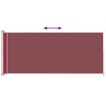 vidaXL Auvent latéral rétractable de patio 220x500 cm Rouge
