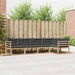 vidaXL Ensemble de canapés d'extérieur 4 pc Blanc et anthracite