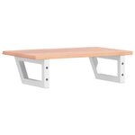 vidaXL Étagère de vasque murale acier et bois de chêne massif