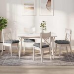 vidaXL Coussins de siège 4 Pièces Gris foncé 40 x 40 cm