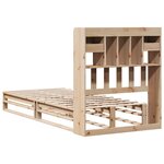 vidaXL Lit bibliothèque sans matelas 90x190 cm bois de pin massif