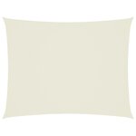 vidaXL Voile de parasol tissu oxford rectangulaire 3x4 m crème