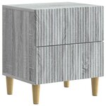 vidaXL Cabinet de chevet 2 Pièces Sonoma gris 43 x 34 5 x 48 cm