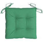 vidaXL Coussins de chaise lot de 4 vert 40x40x7 cm tissu oxford