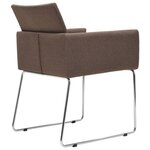 vidaXL Chaises à manger lot de 2 marron tissu