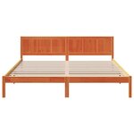 vidaXL Cadre de lit Marron 200 x 200 cm Bois de pin massif