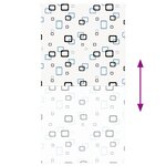 vidaXL Store enrouleur de douche 130x240 cm largeur du tissu 126 cm