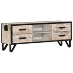 vidaXL Meuble TV 110x30x41 cm Bois d'acacia massif