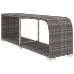 vidaXL Salon de jardin 8 Pièces avec coussins résine tressée gris