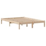 vidaXL Lit bibliothèque sans matelas 160x200 cm bois massif de pin