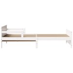 vidaXL Lit extensible pour enfants Other Blanc 80 x 130 / 165 / 200 cm