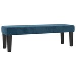 vidaXL Sommier à lattes de lit et matelas Bleu foncé 160x200cm Velours