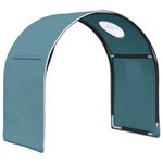 vidaXL Tunnel de lit 2 Pièces Bleu clair 211 x 52 5 x 2 cm Polyester
