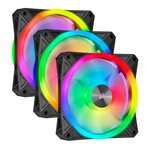 CORSAIR Ventilateur QL120 RGB - Diametre 120mm - Fan Kit RGB + Lighting Node CORE(CO-9050098-WW)