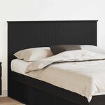 vidaXL Tête de lit Chêne noir 140 cm Bois d'ingénierie
