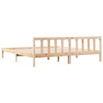vidaXL Cadre de lit extra long sans matelas 200x210 cm bois massif pin