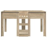 vidaXL Lit Superposé pour Enfants Chêne Sonoma 90 x 200 cm