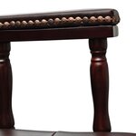 Fauteuil chaise chaise de bureau en cuir mélangé marron 0502056