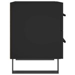 vidaXL Table de chevet noir 40x35x47 5 cm bois d’ingénierie