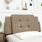 vidaXL Coussin de tête de lit cappuccino 100 cm similicuir