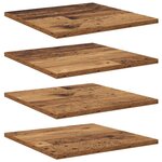 vidaXL Étagère à livres 4 Pièces Marron 40 x 40 x 1 5 cm