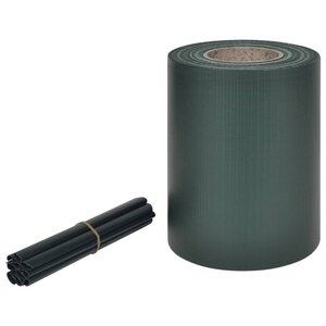 vidaXL Écran d'intimité de jardin PVC 70 x 0 19 m Vert