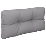 vidaXL Coussins de palette lot de 2 gris tissu