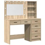 vidaXL Table de Toilette Marron 78.5 x 41 x 135 cm Bois d'ingénierie