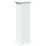 vidaXL Piédestal avec rangement blanc 31x30x90 cm bois d'ingénierie