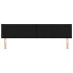 vidaXL Tête de Lit en Tissu Geometric Manuel Noir 200 cm tissu