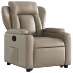 vidaXL Fauteuil inclinable Cappuccino Similicuir