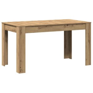 vidaXL Table à manger chêne artisanal 140x74 5x76 cm bois d'ingénierie