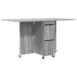 vidaXL Table à dîner 2 Pièces 140 x 80 x 77 cm Bois d'ingénierie