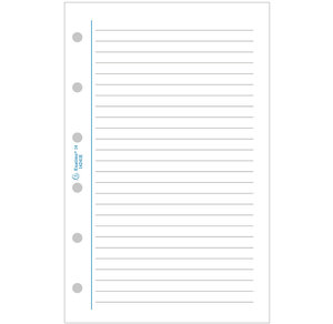 Recharge accessoire Exatime 21 travers blanc 32 feuillets 210x142 mm EXACOMPTA