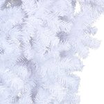 vidaXL Sapin de Noël artificiel renversé avec support Blanc 240 cm