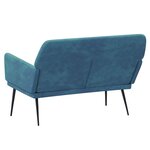 Banc banquette 108 x 79 x 79 cm velours bleu 02_0010712