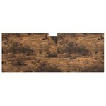 vidaXL Meuble de salle de bain lavabo tiroirs chêne fumé 90x34 5x60 cm