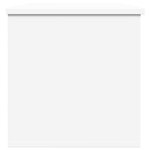 vidaXL Boîte de rangement blanc 102x35x35 cm bois d'ingénierie