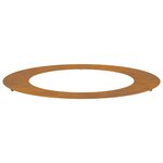 vidaXL adapté pour anneau d'arbre plat Marron Ø60 / 90 cm Acier Corten