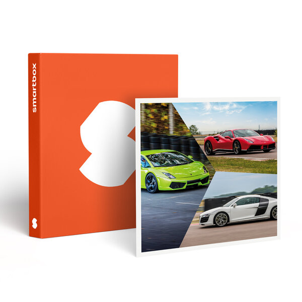 SMARTBOX - Coffret Cadeau Stage de pilotage multivolant : 2 tours en Audi R8  2 tours en Lamborghini Gallardo et 2 tours en Ferrari 488 sur le circuit de Lohéac -  Sport & Aventure