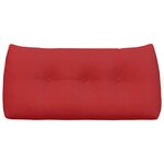 vidaXL Coussin de Dos Rouge 100 x 24 x 50 cm tissu